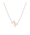 Silver Initial Letter Necklace Z SPE-5566